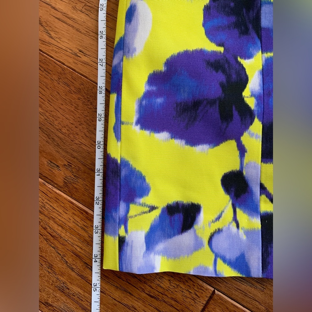 Milly New York Yellow and Blue Floral Dress, size 2 - Picture 4 of 8